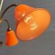 Brass chandelier 3 tulips orange Casimir 1970