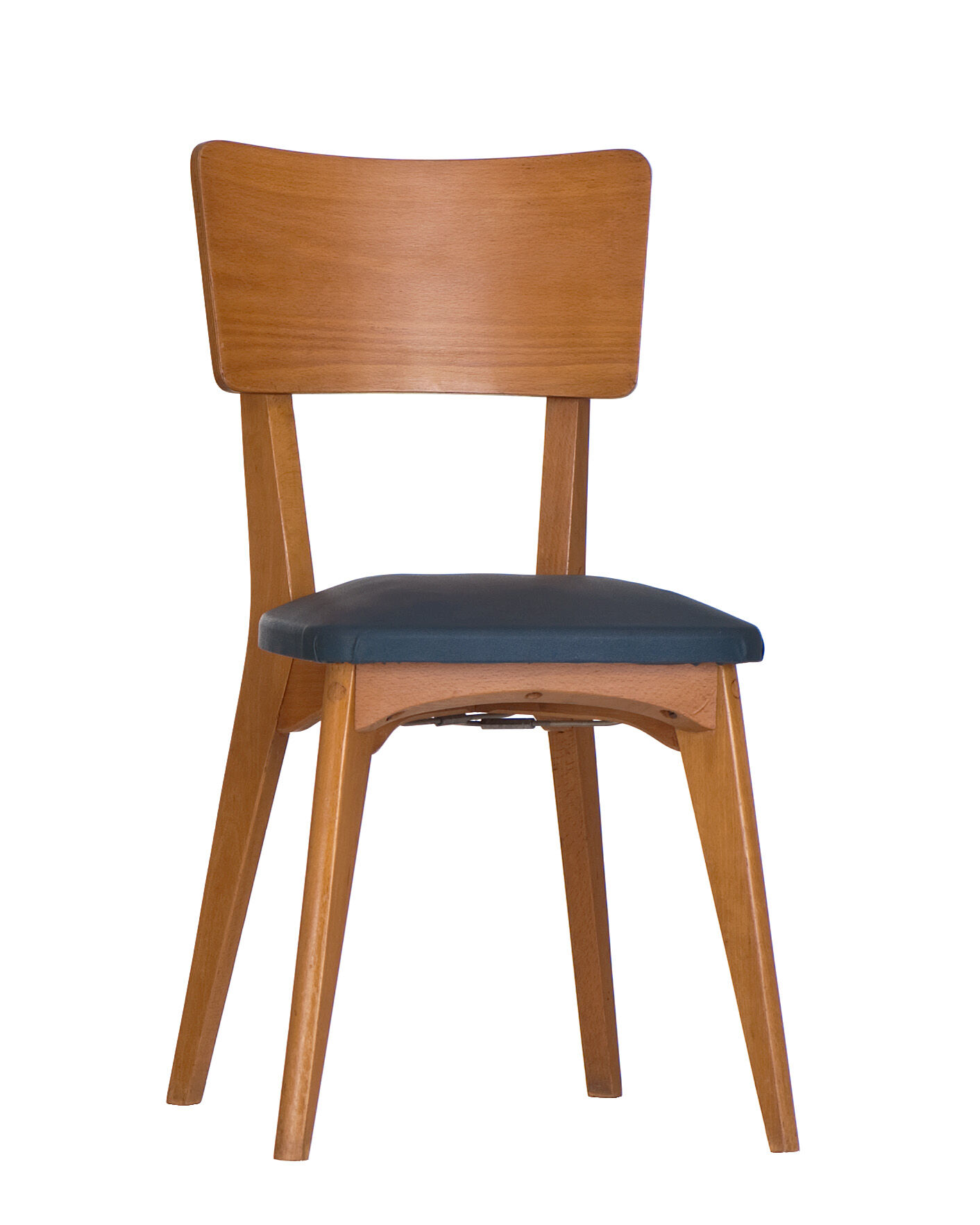 3 vintage chairs 1960 Monobloc compass feet and duck blue ska