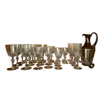 Service de verre cristal