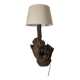 Brutalist turned wood lamp