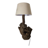 Brutalist turned wood lamp