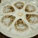Set of 4 plates or oyster dishes, St-Amand earthenware