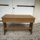 Vintage desk in brown formica