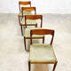 Set of 4 Danish chairs Niels O. Møller for J.L. Møller møbelfabrik