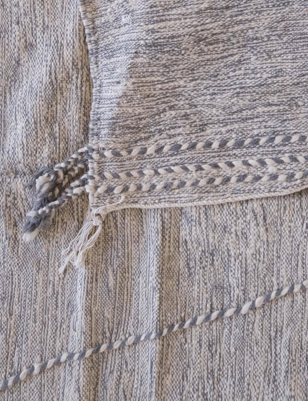 Kilim Rug Zanafi Gray - 300 x 186 cm