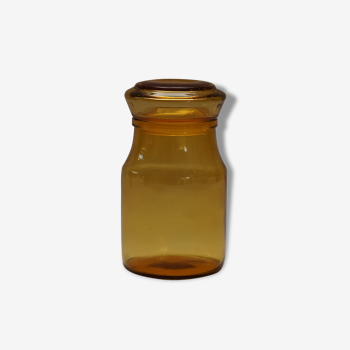 Jar glass amber