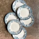 6 deep plates Léon Graves in earthenware, "Marie-Louise" service