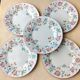 5 Churchill Staffordshire Briar Pink Dessert Plates