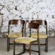 Set of 3 sleigh chairs by Baumann, 1960
