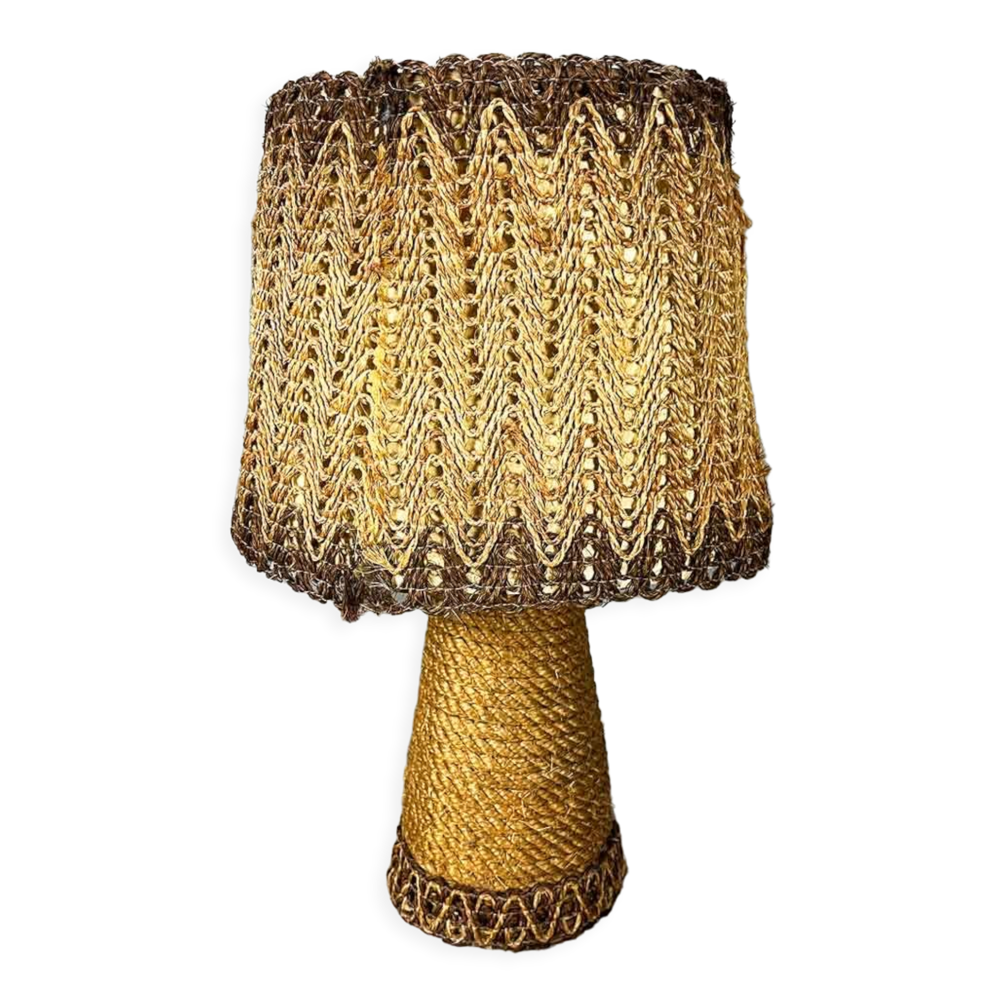 Vintage rope lamp