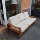Scandinavian sofa in oak and wool from the 60s