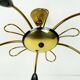 1950s sputnik spider CEILING LAMP brass stilnovo ära mid century