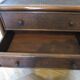 Vintage 3-drawer chest of drawers - wood, bamboo and woven rattan - 1980s