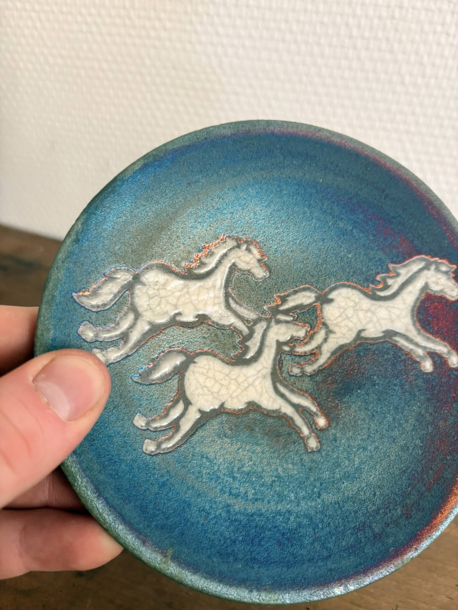 Empty Pocket Bowl Ceramic Taku Texas Artisanal Horses Studio Pottery