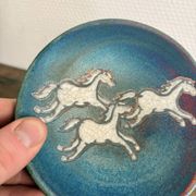 Empty Pocket Bowl Ceramic Taku Texas Artisanal Horses Studio Pottery