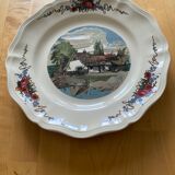 Set of 2 flat plates obernai sarreguemines