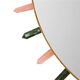 Contemporary Round Mirror with Multicolored Semiprecious Stones by L.A.stud