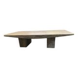 Travertine coffee table