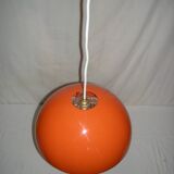 orange pendant light from the 70s