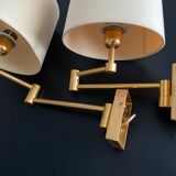 Pair of brass sconces