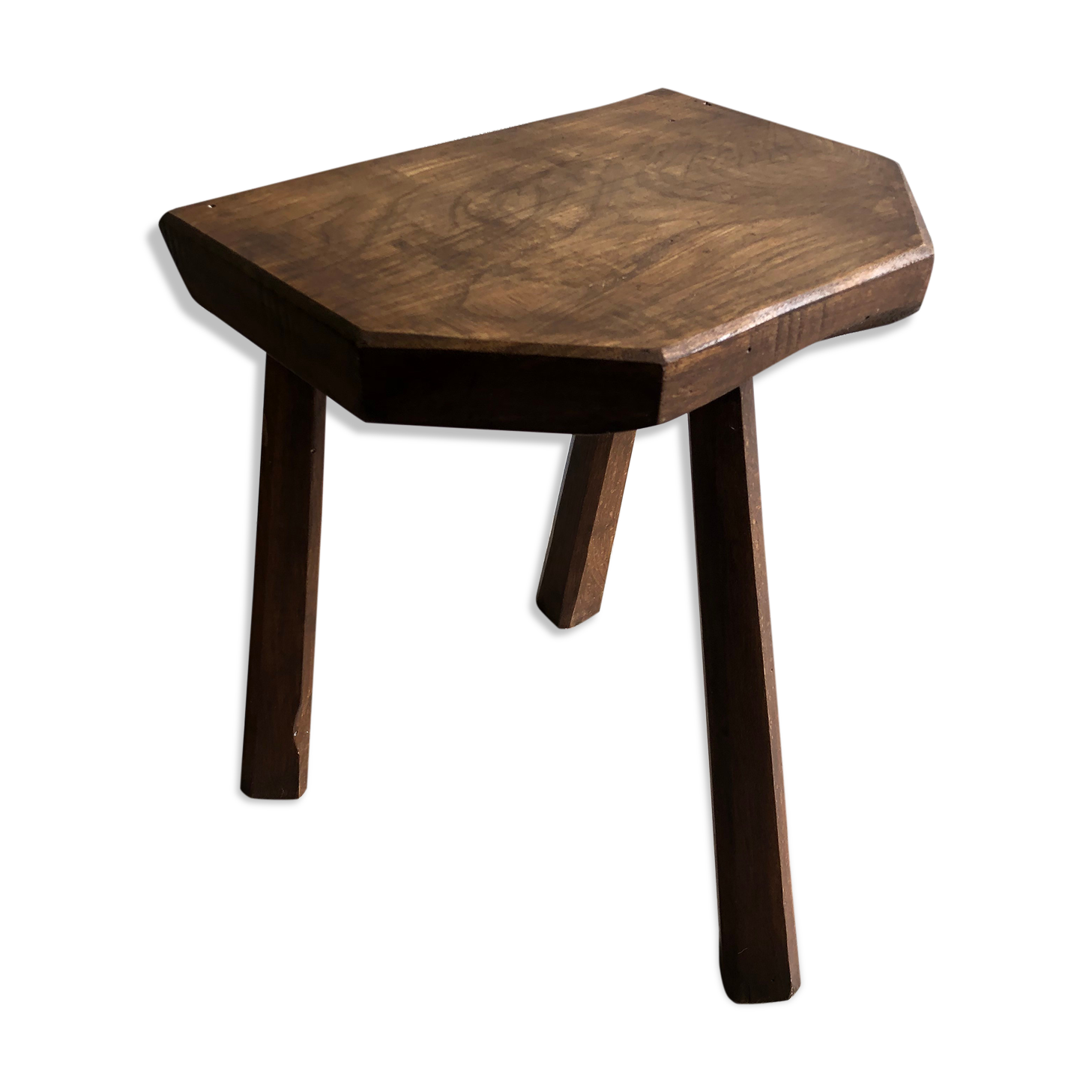 Wooden tripod stool