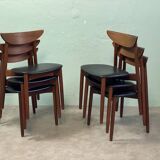 6 Danish chairs by Harry Ostergaard