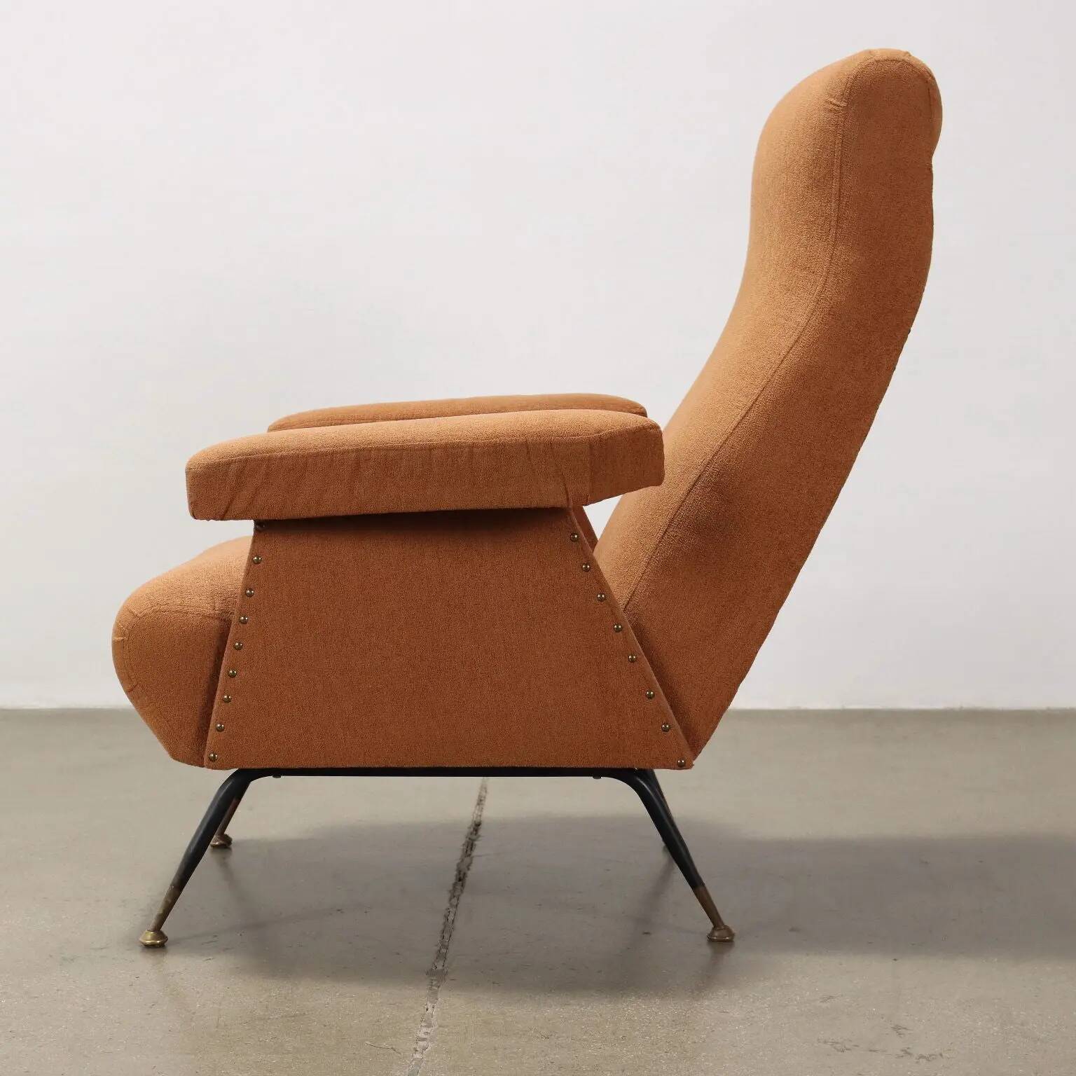 Fabric armchair Italy 1950s-1960s