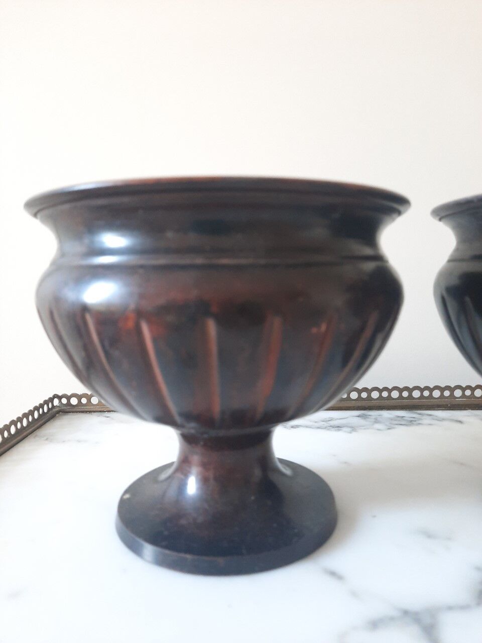 Metal vases