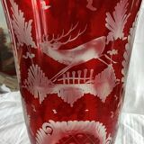 Bohemian crystal vase