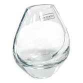 Hand-formed glass vase, minimalist design, Formano Germany, 1980s.