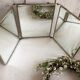 Large triptych mirror
