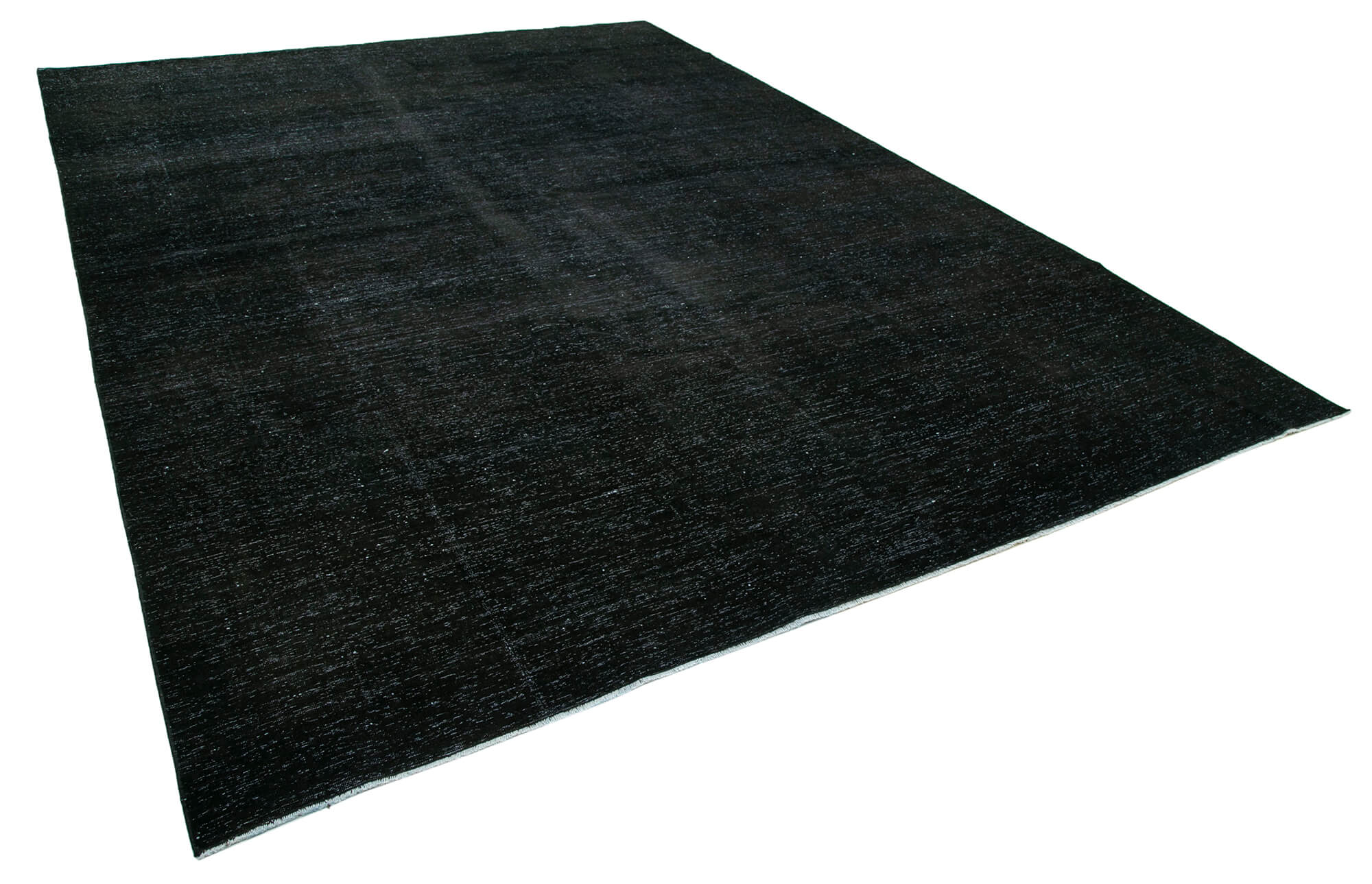Handmade Oriental Overdyed 293 cm x 407 cm Black Wool Carpet