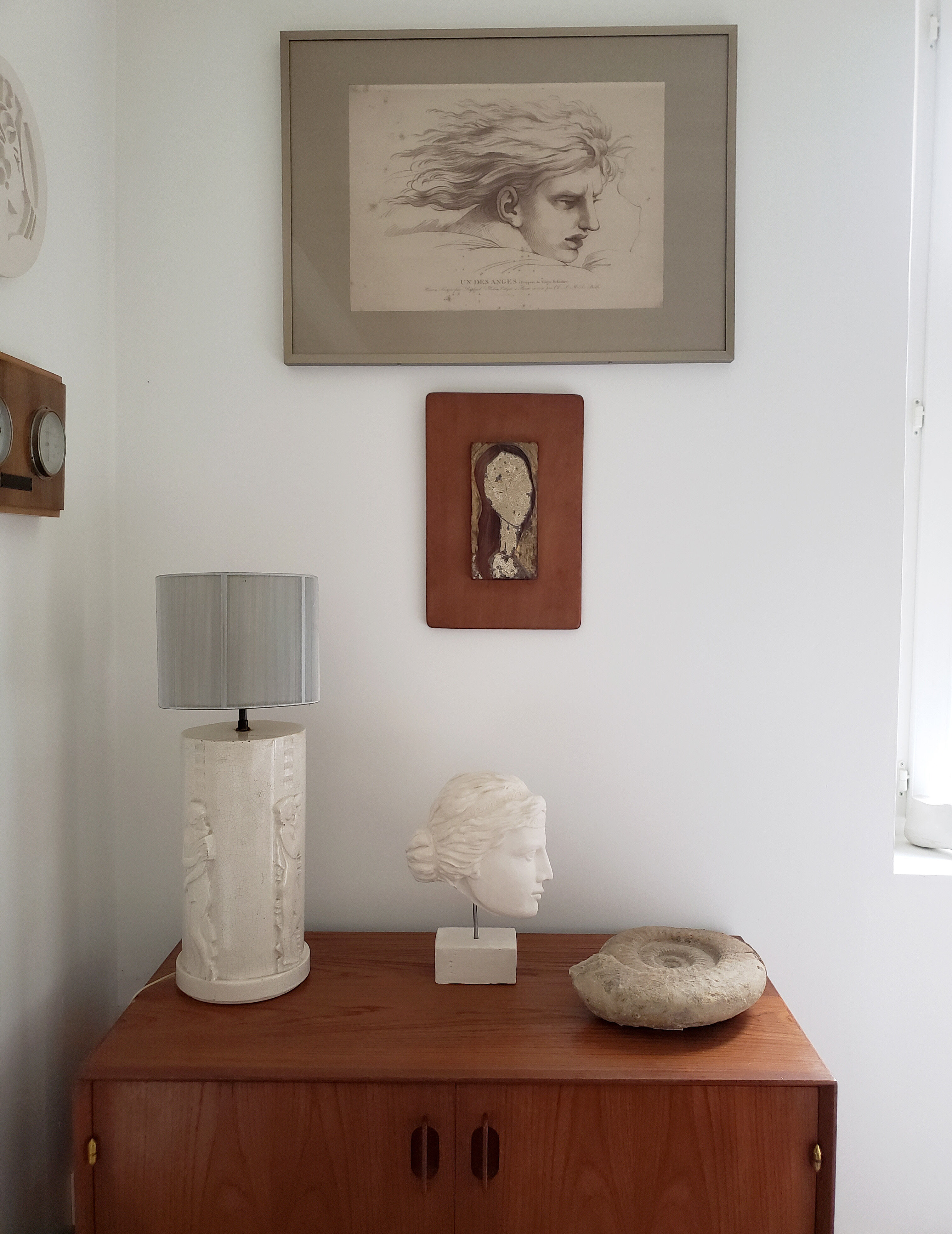 Greek woman's head in plaster