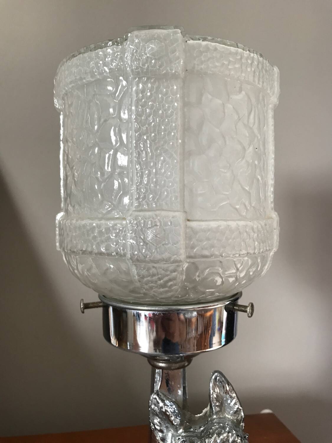 Very pretty art deco Scottish terrier lamp