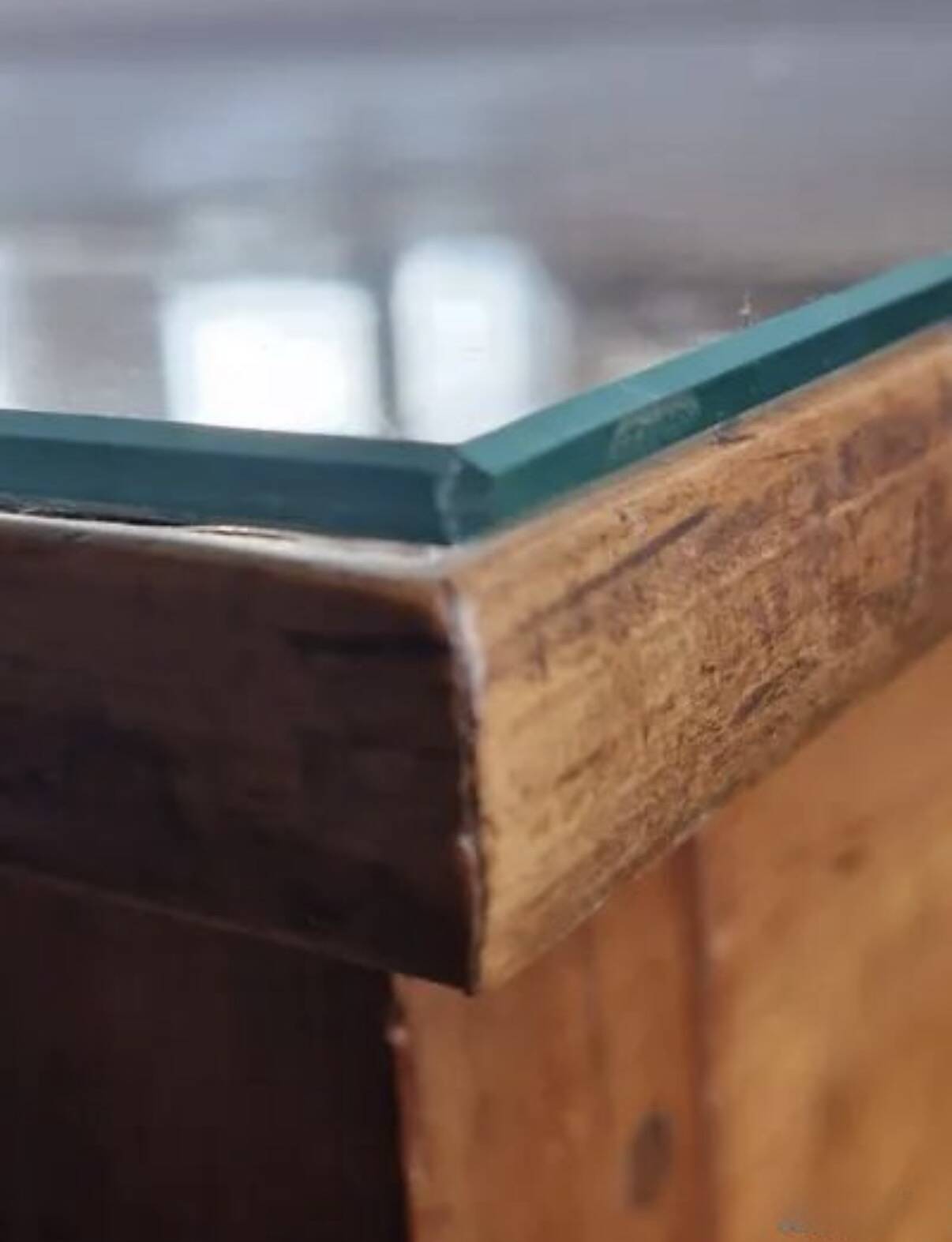 Old solid wood table