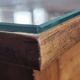 Old solid wood table