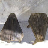 Pair of old rustic stools
