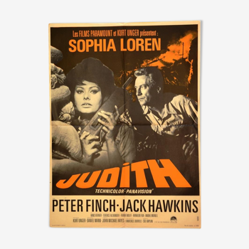 Affiche originale cinéma "Judith " 1966 Sophia Lauren