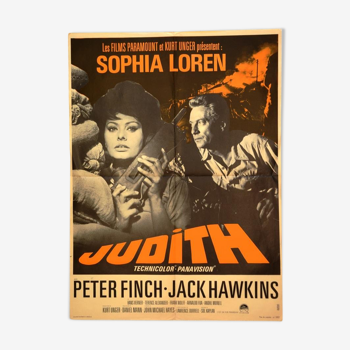 Original movie poster "Judith " 1966 Sophia Lauren