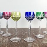 Set of 6 Rhone wine glasses in crystal in Saint Louis
