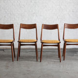 Set of 4 boomerang dining chairs by Alfred Christensen, Denmark 1960