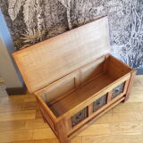 Berber style chest, wood and iron