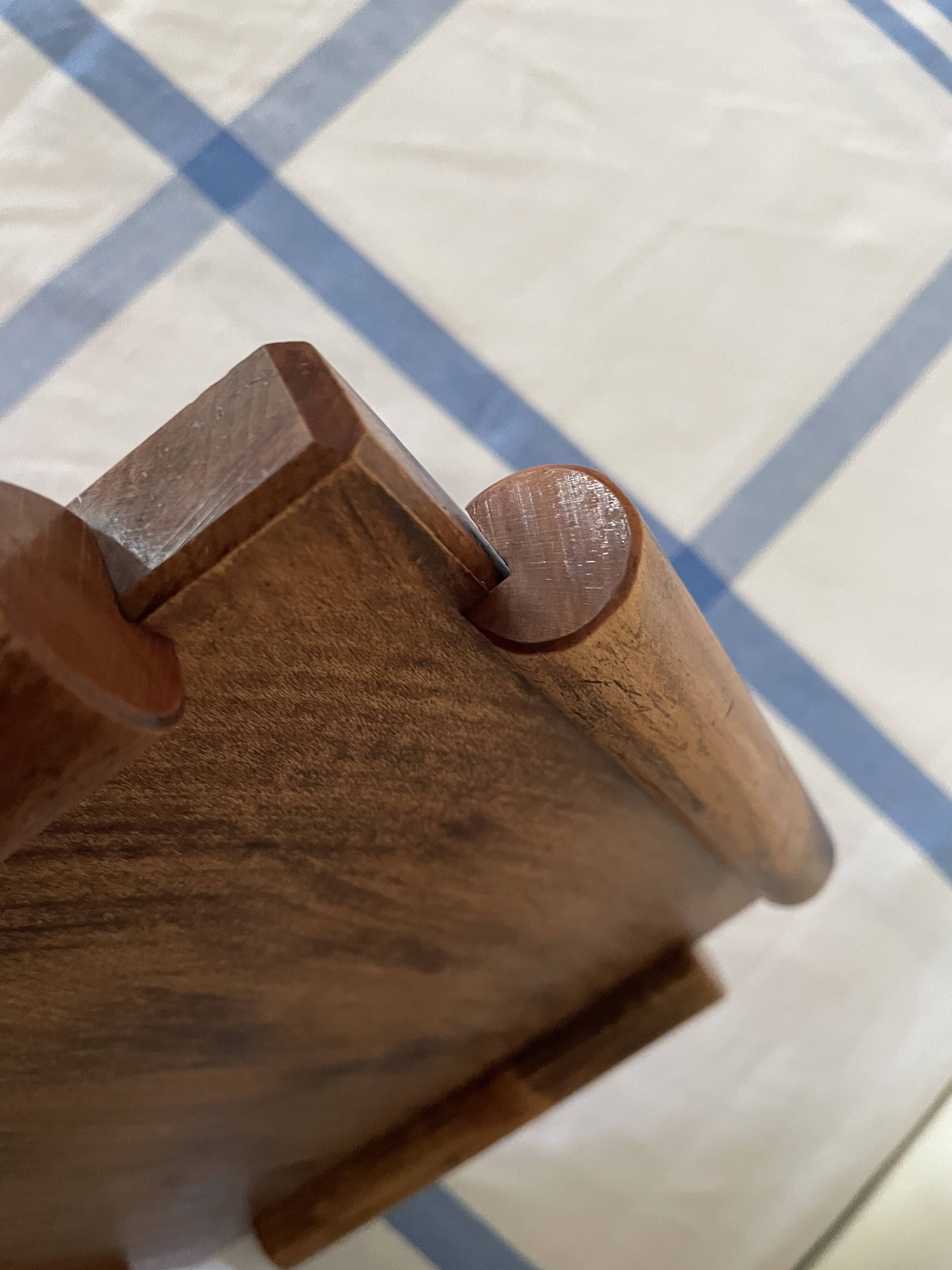Plateau bois art déco