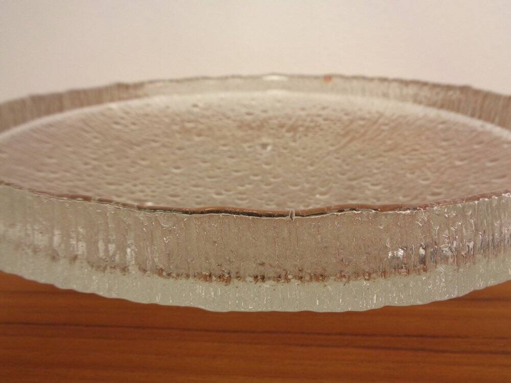 Large glass bowl by Tapio Wirkkala for Iittala, Finland, 1960s.
