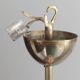 brass chandelier in the shape of a perch from the 50s/60s