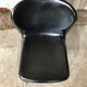 Old chair design drabert sm400k metal + plastic shell black vintage