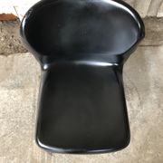 Old chair design drabert sm400k metal + plastic shell black vintage