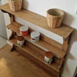 Old wall or standing shelf in solid pine