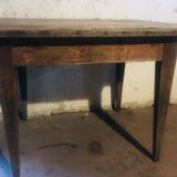 1900s country table/bistro table in its pattine