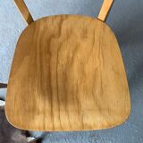 Pair of vintage 70's chairs with compass feet